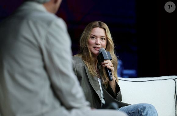 Ensemble, le couple a un enfant, le petit Hiro âgé de 2 ans et demi.

Virginie Efira lors d'une conversation avec V.Efira et C.Mastroianni dans le cadre de la 22ème édition du Festival International du Film de Marrakech, Maroc, le 30 novembre 2025. © Dominique Jacovides/Bestimage