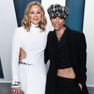 Maria Bello, sa fiancée Dominique Crenn - People à la soirée "Vanity Fair Oscar Party" après la 92ème cérémonie des Oscars 2020 au Wallis Annenberg Center for the Performing Arts à Los Angeles, le 9 février 2020.