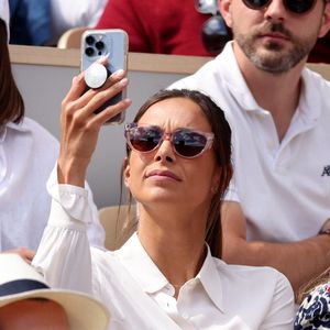 Marine Lorphelin (Miss France 2013) - Célébrités dans les tribunes des internationaux de France de Roland Garros à Paris le 31 mai 2022. © Cyril Moreau - Dominique Jacovides/Bestimage