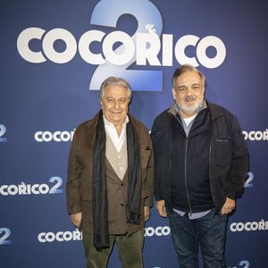 Didier Bourdon et Christian Clavier lors de la première de "Cocorico 2" à Paris le 31 mars 2026.  Photo Eliot Blondet / ABACAPRESS.COM