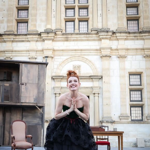 Exclusif - Elodie Frégé lors de la 30ème édition, du lundi 6 au samedi 11 juillet, le Festival de la Correspondance de Grignan célèbre les 400 ans de la naissance de Madame de Sévigné, à travers une lecture-spectacle et un opéra imaginé spécialement pour l’évènement, à Grignan, France, le 10 juillet 2026. © Jack Tribeca/Bestimage