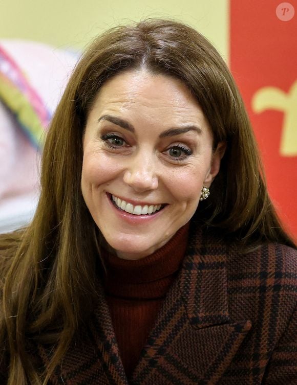 Catherine (Kate) Middleton, princesse de Galles, visite une unité mère-enfant (MBU) d'Action for Children à la prison HMP Styal de Wilmslow, Royaume Uni, le 11 février 2025. © Phil Noble/WPA-Pool/Bestimage