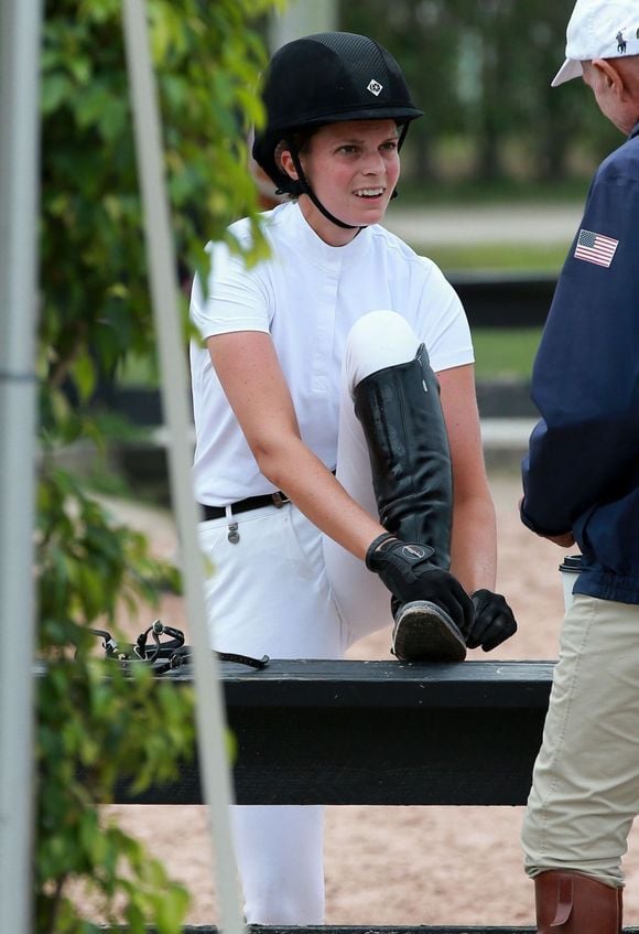 Exclusif - Athina Onassis de Miranda participe a la Competition Internationale Equestre de Palm Beach a Wellington en Floride, le 2 mars 2013