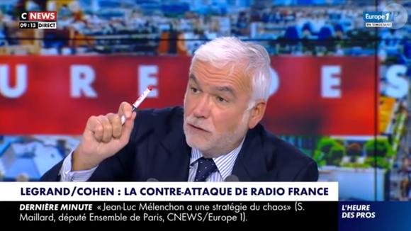 Pascal Praud dans L'Heure des Pros sur CNews