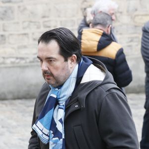 Jean-François Piège lors des obsèques de Jean-Luc Petitrenaud dans l'église Saint-Pierre-du-Gros-Caillou à Paris, le 17 janvier 2025.
© Christophe Clovis/Bestimage