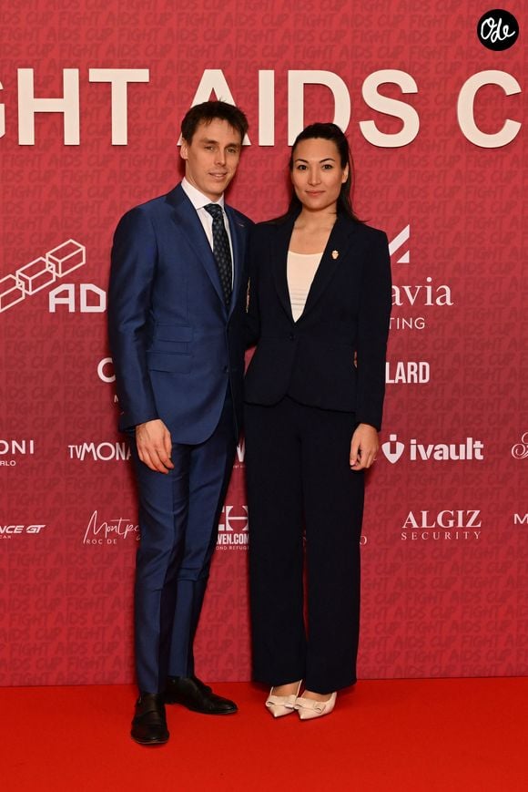 Louis et Marie Ducruet durant la soirée de gala du "Fight Aids Cup 2026" à l'hôtel Fairmont Monte-Carlo à Monaco, le 24 janvier 2026. © Bruno Bebert / Bestimage