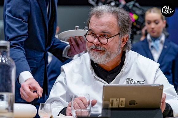 Pierre Hermé, jury de la coupe du Monde de Pâtisserie de la 22ème édition du Salon International de la Restauration, de l’hôtellerie et de l’Alimentation (SIRHA) à Eurexpo Chassieu le 25/01/2025. Photo Sandrine Thesillat / PsNewz / Bestimage