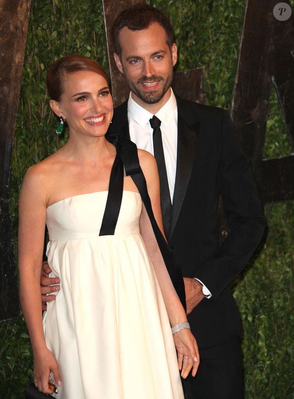 Natalie Portman et Benjamin Millepied assistent à la soirée des Oscars 2013 de Vanity Fair qui se tient à l'hôtel Sunset Tower à West Hollywood, Los Angeles, CA, USA le 24 février 2013. Photo Krista Kennell/ABACAPRESS.COM