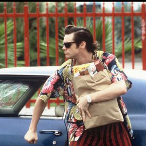 Jim Carrey dans le film "Ace Ventura" de Tom Shadyac. © AGENCE / BESTIMAGE