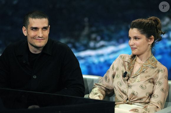 Louis Garrel et Laetitia Casta au Che Tempo Che Fa TV Show à Milan, en Italie, le 7 avril 2019. Photo by Splash News/ABACAPRESS.COM