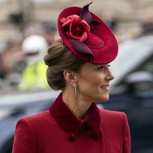 La duchesse de Cambridge lors de la cérémonie annuelle du Jour du Commonwealth à l'abbaye de Westminster à Londres, Royaume-Uni, le 9 mars 2020. Photo par Arthur Edwards/News Licensing/ABACAPRESS.COM