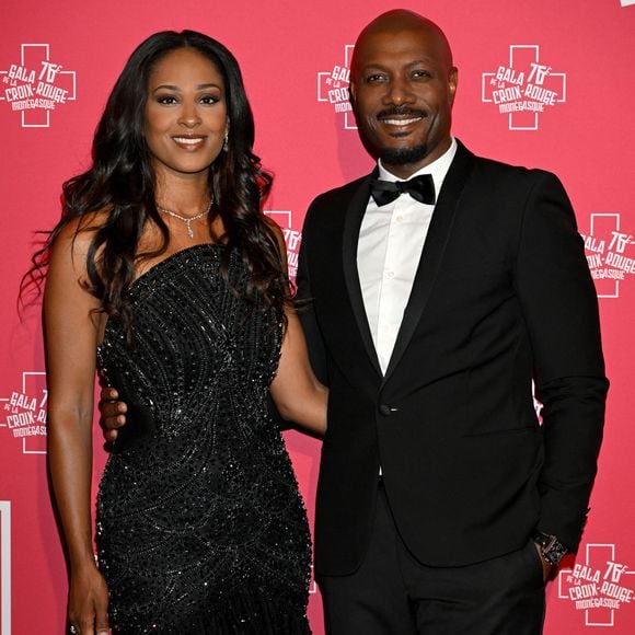 Harry Roselmack et sa compagne Jennifer Galap - 76ème Bal de la Croix Rouge dans la salle des Etoiles à Monaco le 12 juillet 2025. © Bruno Bebert/Bestimage