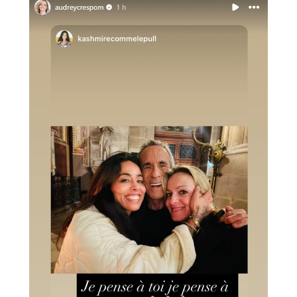 Cette dernière peut compter sur le soutien de proches, comme Monia Kashmire.

Audrey Crespo-Mara soutenue par Monia Kashmire un mois après la mort de Thierry Ardisson.