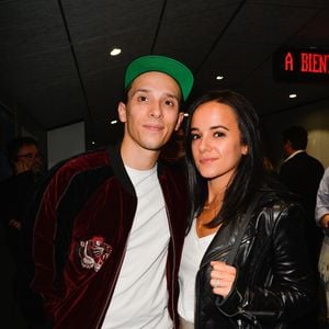Alizée et son mari Grégoire Lyonnet lors de la répétition générale de la comédie musicale « Les 3 Mousquetaires » au Palais des Sports à Paris, le 7 octobre 2016. © Coadic Guirec - Cyril Moreau / Bestimage