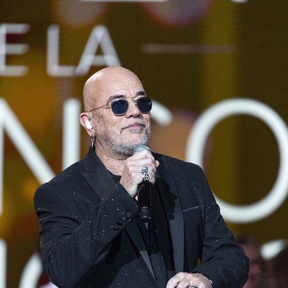 Exclusif - Pascal Obispo et la troupe des 10 commandements - Enregistrement de l'émission "La fête de la chanson française" à Paris, diffusée le 20 décembre sur France 3. © Pierre Perusseau / Bestimage