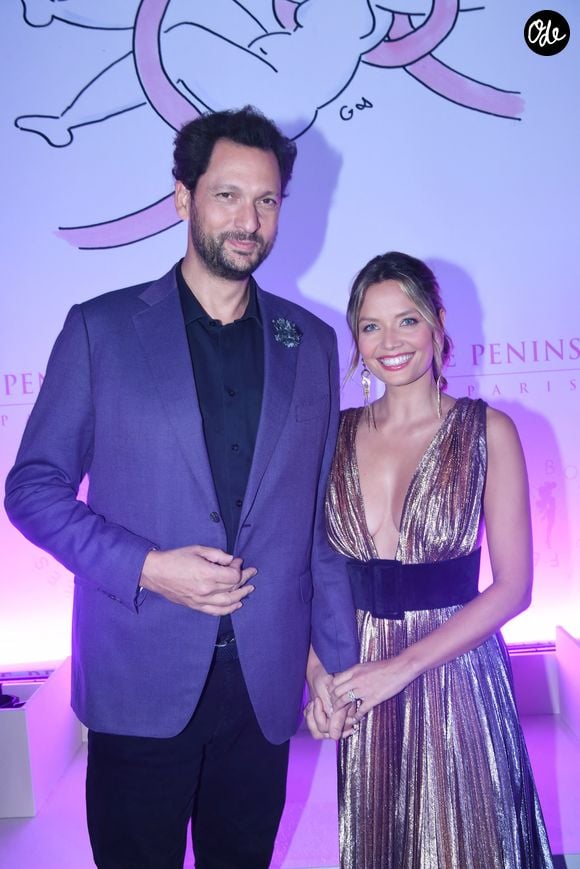 Eric Antoine et sa femme Gennifer Demey - Soirée de gala du 10ème anniversaire de l’association "Les Bonnes Fées" à l’Hôtel The Peninsula Paris le 8 octobre 2025. © Rachid Bellak/Bestimage