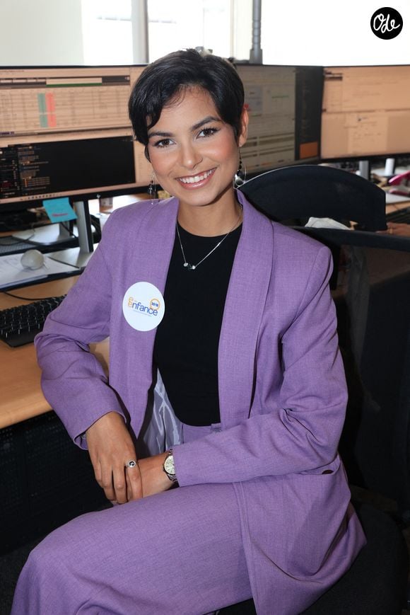 Eve Gilles participe à la 21e édition de l'Aurel BGC Charity Day, organisée en hommage aux 658 employés de BGC qui ont perdu la vie au World Trade Center le 11 septembre 2001, au siège d'Aurel BGC, rue Richelieu à Paris, le 10 septembre 2025, en France. Photo de Jérôme Domine/ABACAPRESS.COM