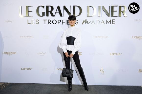 Eve Gilles (Miss France 2024) - Première édition des Trophées Madame – Le Grand Dîner dans le cadre prestigieux de l'hôtel Peninsula à Paris le 6 mars 2025. © Cyril Moreau/Bestimage