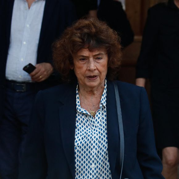 Michèle Cotta - Sorties des obsèques de Philippe Labro dans l'église de Saint-Germain-des-Prés à Paris le 13 juin 2025. © Dominique Jacovides - Christophe Clovis / Bestimage