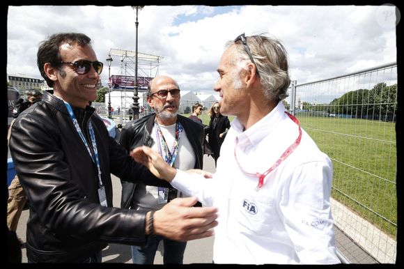 Paul Belmondo, Anthony Delon - Deuxième édition du Paris ePrix, comptant pour le championnat FIA de Formule E, autour des Invalides, à Paris le 20 mai 2017.
© Alain Guizard / Bestimage