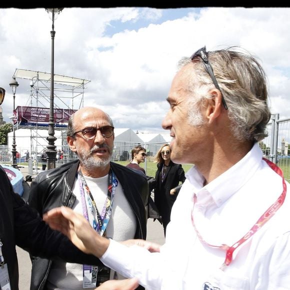 Paul Belmondo, Anthony Delon - Deuxième édition du Paris ePrix, comptant pour le championnat FIA de Formule E, autour des Invalides, à Paris le 20 mai 2017.
© Alain Guizard / Bestimage