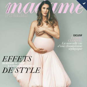 Couverture du dernier numéro de Madame Figaro avec l'édito de Line Papin. 18 avril 2025