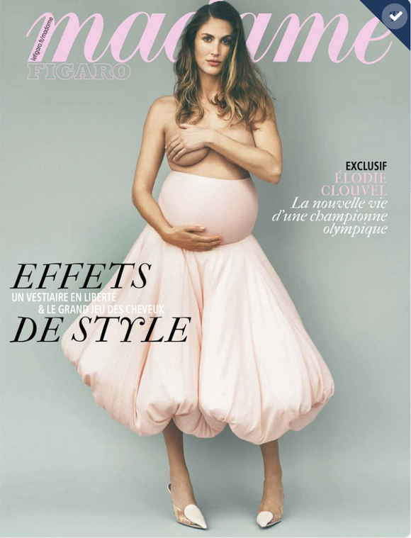 Couverture du dernier numéro de Madame Figaro avec l'édito de Line Papin. 18 avril 2025