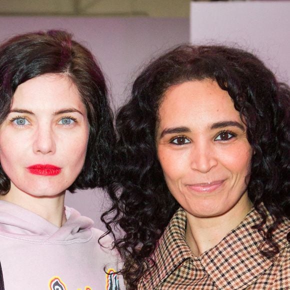 Delphine Chaneac et Aida Touihri assistent au défilé Alianna Liu lors de la semaine de la mode féminine automne/hiver 2020-2021 à Paris le 27 février 2020. Photo par Nasser Berzane/ABACAPRESS.COM