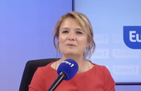 Pascale de La Tour du Pin a fait ses adieux à "Europe 1", dimanche 29 juin 2025 après seulement dix mois à l'antenne de "Europe 1 soir week-end". Capture d'écran Europe 1