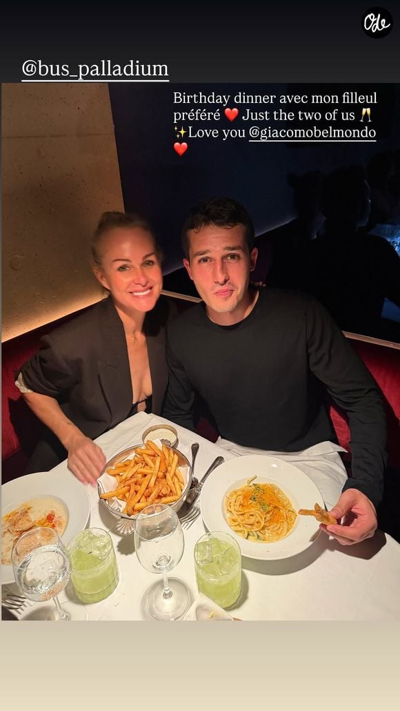 Laeticia Hallyday a célébré l'anniversaire de Giacomo Belmondo. Capture d'écran Instagram