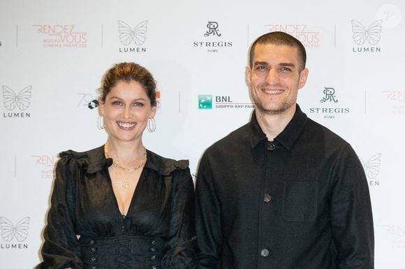 Laetitia Casta et Louis Garrel au photocall de L'Homme fidèle (A Faithful Man) à Rome, en Italie, le 5 avril 2019. Photo by ABACAPRESS.COM