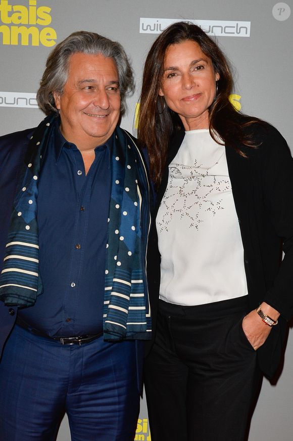 Christian Clavier et sa femme Isabelle de Araujo lors de l'avant-première du film "Si j'étais un homme" au cinéma Gaumont-Opéra à Paris, France, le 21 février 2017. © Coadic Guirec/Bestimage