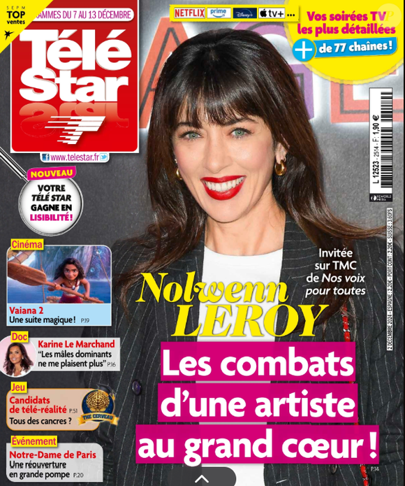 Couverture du magazine "Télé Star" du 2 décembre 2024