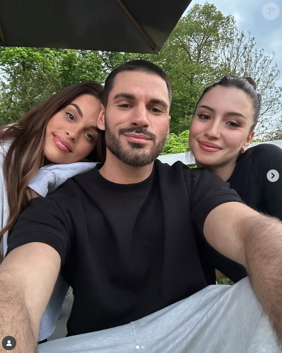 Jordan Moureillac , sa compagne Jessica Stent et Lénie de la Star Academy. Capture Instagram