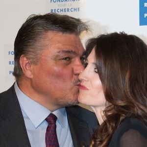 David Douillet et son épouse Vanessa Carrara assistent au gala ' Les Stethos D'Or 2019' au Four Seasons Hotel George V le 11 mars 2019 à Paris, France. Photo by Nasser Berzane/ABACAPRESS.COM