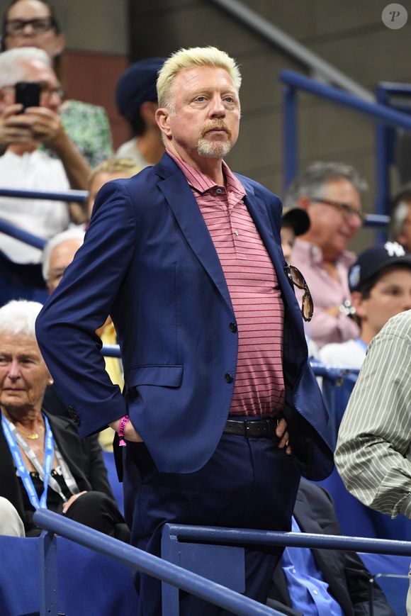 Boris Becker au match de tennis de l'US Open entre R. Nadal et M. Cilic. Photo par Bestimage