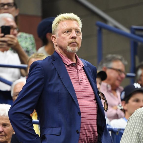 Boris Becker au match de tennis de l'US Open entre R. Nadal et M. Cilic. Photo par Bestimage