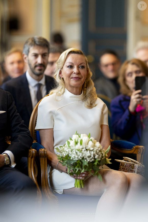 Amélie Leperre-Dimeglio - Mariage civil de Georges Fenech et Amélie Leperre-Dimeglio à la mairie du 16ème arrondissement de Paris le 31 janvier 2026.

© Pierre Perusseau / Bestimage