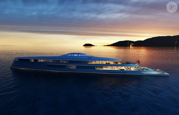 Le superyacht AQUA à couper le souffle de Bill Gates commandé pour environ 644 millions de dollars.
Crédit : Zuma Press / Bestimage