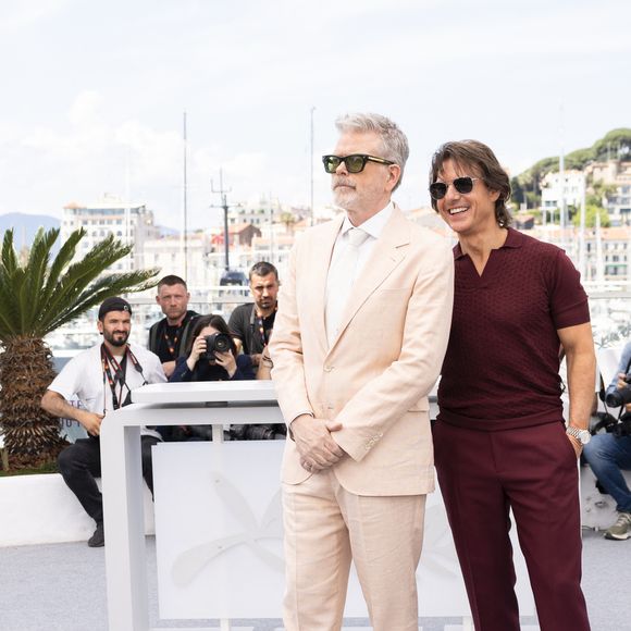 Christopher McQuarrie, Tom Cruise - Photocall de "Mission: Impossible - The Final Reckoning" lors du 78ème Festival International du Film de Cannes, le 14 mai 2025.
© Moreau/Jacovidès/Bestimage