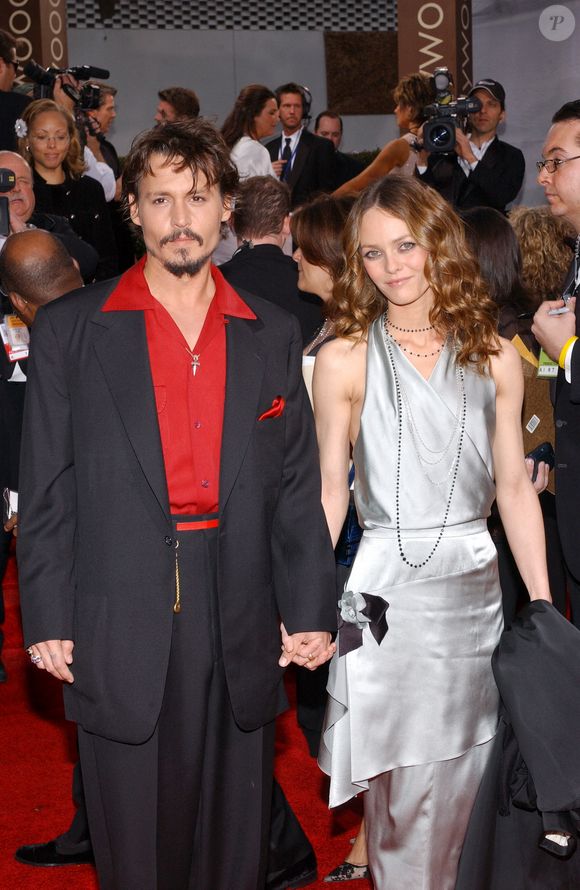 Johnny Depp et Vanessa Paradis arrivant à la 63ème édition des Golden Globe Awards à l'hôtel Beverly Hilton à Los Angeles, CA, USA, le 16 janvier 2006. Photo by Hahn-Khayat/ABACAPRESS.COM