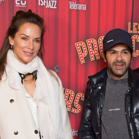 Jamel Debbouze et sa femme Mélissa Theuriau à l'occasion de la première de la pièce "Les producteurs" au Théâtre de Paris à Paris le 2 décembre 2021
© Christophe Clovis / Bestimage