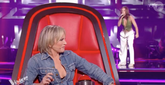 Scarlett Avedikian et Patricia Kaas dans "The Voice", TF1, le 8 février 2025.