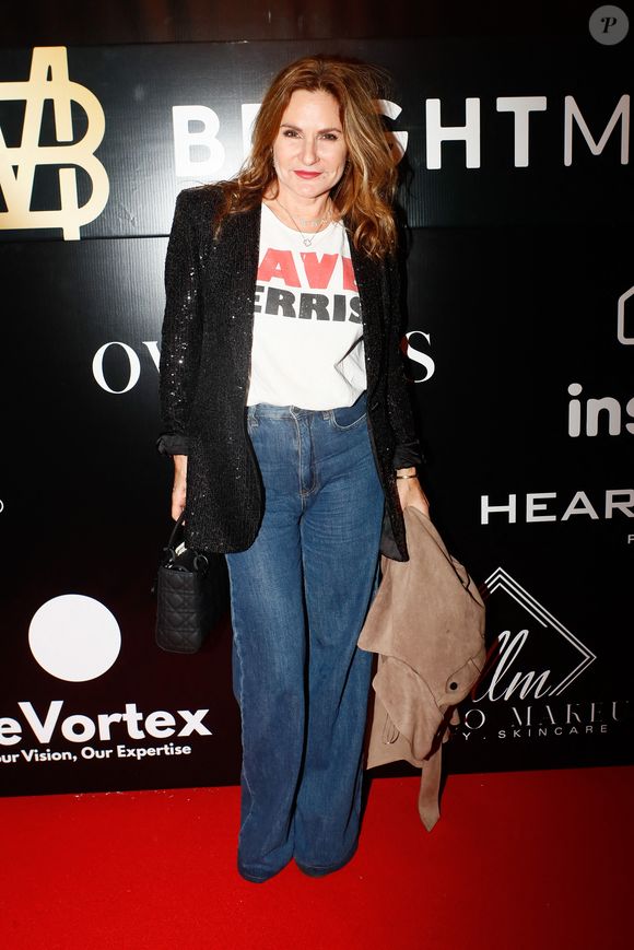 Exclusif - Anne Mondy - Photocall de la soirée de Magali Berdah au théâtre Mogador à Paris le 8 octobre 2024.  © Marc Ausset-Lacroix/Christophe Clovis/Bestimage