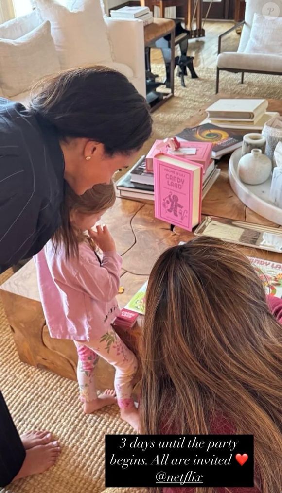 Meghan Markle avec sa fille Lilibet sur Instagram.