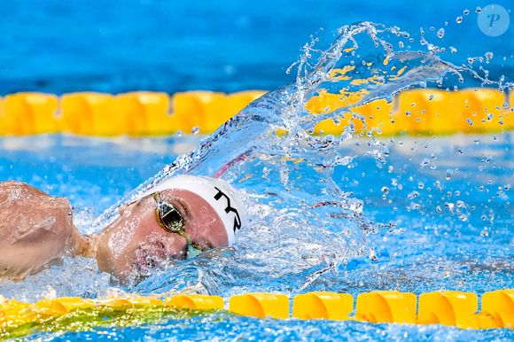 Léon Marchand dans l'épreuve du 400 mètres Individuel lors des 22ème Championnats du Monde de Natation à Singapour.

Inside/Psnewz/Bestimage