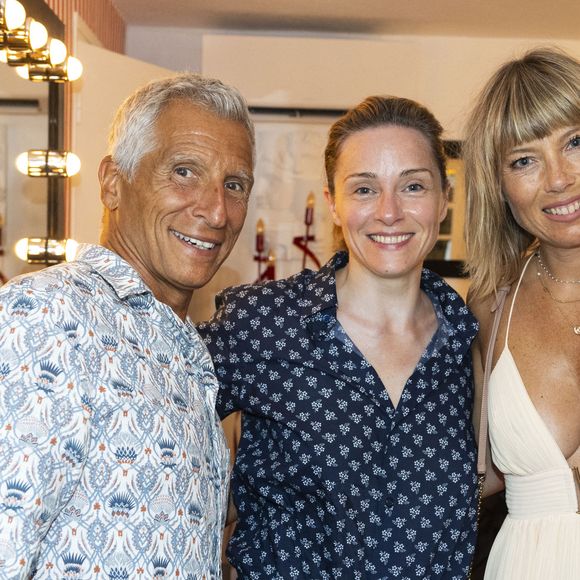 Nagui et sa femme Mélanie Page étaient notamment venu voir jouer Delphine Depardieu sur scène

Exclusif - Delphine Depardieu, Nagui et sa femme Mélanie Page - Représentation de la pièce de théâtre "Les liaisons dangereuses" au Théâtre de Verdure lors du 41ème Festival de Ramatuelle le 7 août 2025. © Cyril Bruneau / Festival de Ramatuelle / Bestimage