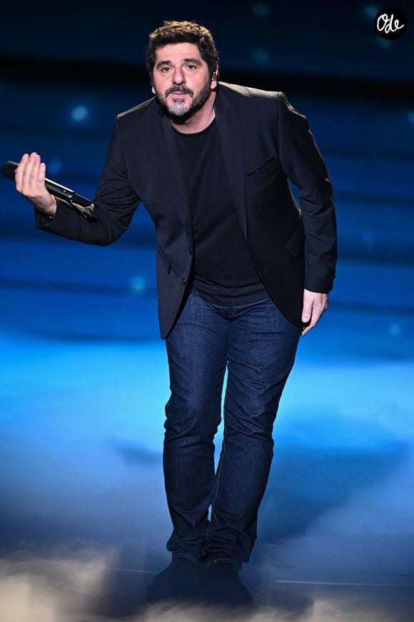Patrick Fiori - Surprises - Enregistrement de l'émission "La chanson secrète", présentée par N.Aliagas et diffusée le 29 décembre sur TF1. © Guillaume Gaffiot-Cyril Moreau / Bestimage