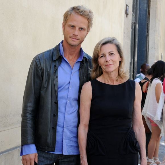 Claire Chazal et Arnaud Lemaire arrivent à la présentation de la collection Haute-Couture 2011-2012 de Christian Dior au Musée Rodin à Paris, France, le 4 juillet 2011. Photo ABACAPRESS.COM
