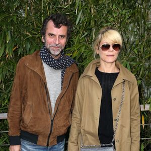 Marina Foïs et Eric Lartigau - People au village des Internationaux de France de tennis de Roland Garros à Paris. Le 30 mai 2015. DOMINIQUE JACOVIDES / BESTIMAGE